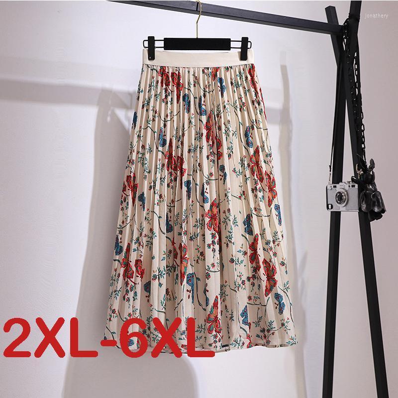 Plus Size Dresses Women Summer Print Flowers A-line Half-length Skirt Casual Loose Ladies Large Clothing Pleated Skirts Jona22, A0473-beige
Plus Size Dresses Women Summer Print Flowers A-line Half-length Skirt Casual Loose Ladies Large Clothing Pleated Skirts Jona22, A0473-beige
