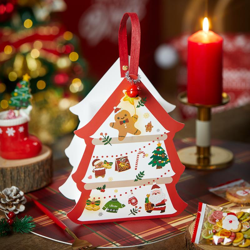 Gift Wrap Christmas Tree Shaped Cardboard Box With Handle Present Wrapping Boxes Packaging Materials For Small Business
Gift Wrap Christmas Tree Shaped Cardboard Box With Handle Present Wrapping Boxes Packaging Materials For Small Business
