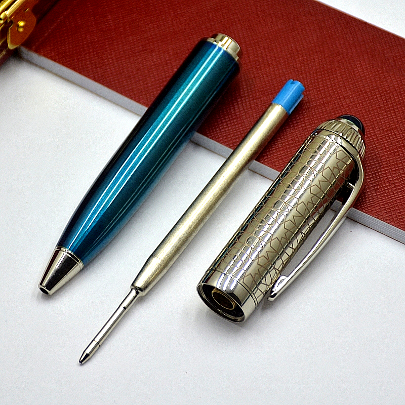 high quality Silver Car Ballpoint pen business office stationery fashion write refill pens for birthday gift