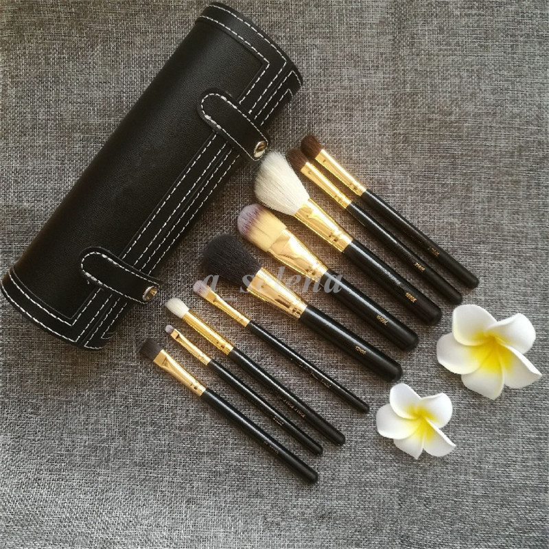 9 PCS Makeup Brush Set with Cup Holder Professional Mape Up Cosmetic Brushes