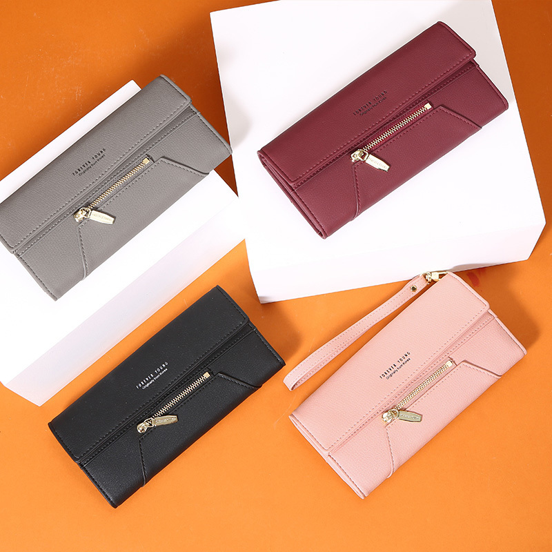 Forever Young Wristlet Clutch Wallet Women Many Departments Female Zipper Ladies Purse Handbag Cell Phone Pocket 220421