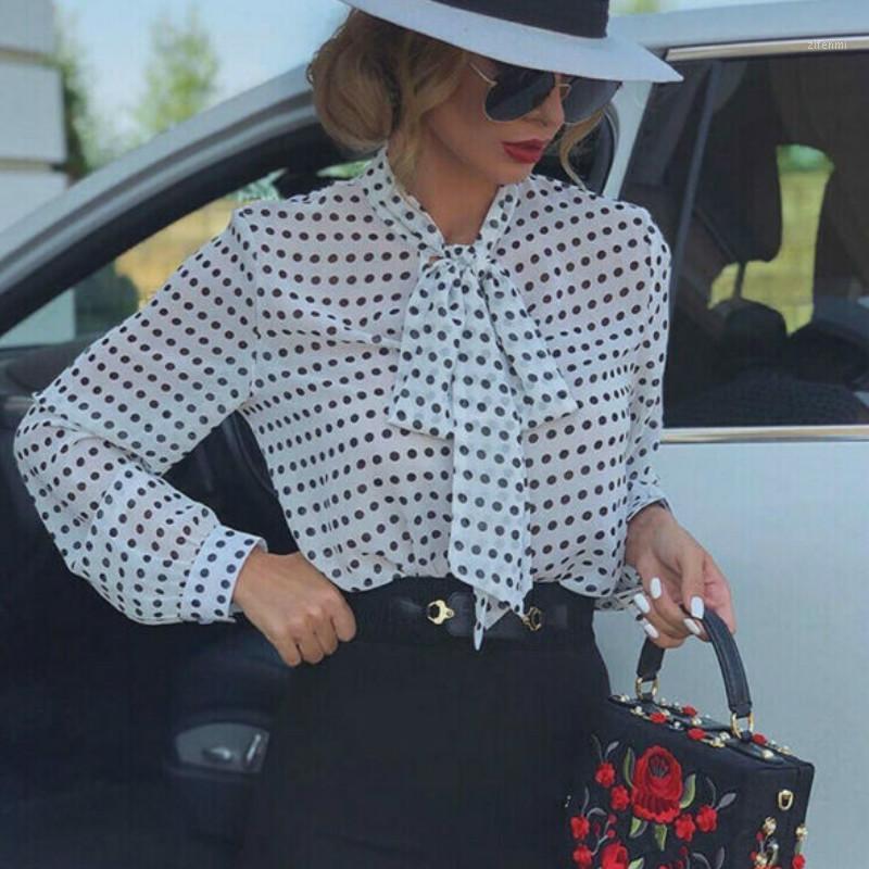Women Streetwear Bow Neck OL Blouse Ladies Casual Long Sleeve Polka Dot Beach Holiday Fashion Tops 2022 Arrivals Women' Blouses & Shirts, White
Women Streetwear Bow Neck OL Blouse Ladies Casual Long Sleeve Polka Dot Beach Holiday Fashion Tops 2022 Arrivals Women' Blouses & Shirts, White