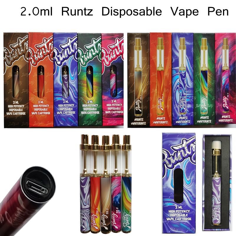 Runtz 2.0ml Disposable Vape Pen Cigarettes 400mah Rechargeable Battery Empty Vaporizer Cartridge Packaging Stater Kits OEM Available
Runtz 2.0ml Disposable Vape Pen Cigarettes 400mah Rechargeable Battery Empty Vaporizer Cartridge Packaging Stater Kits OEM Available