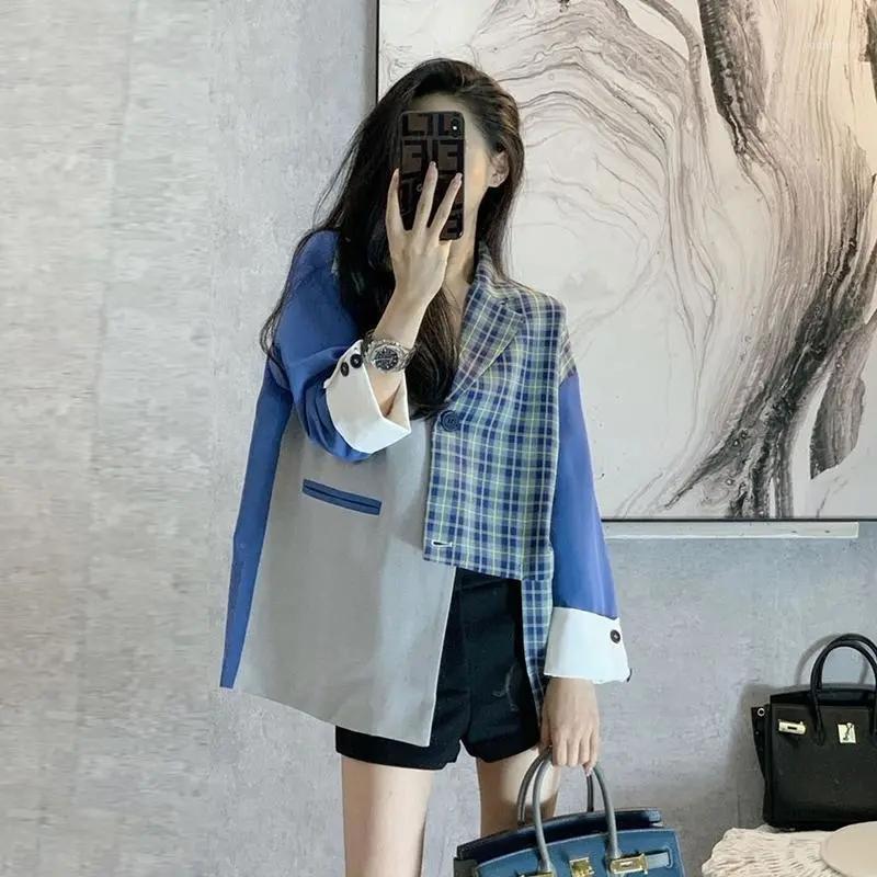 Women' Suits & Blazers Women Blazer Asymmetry Patchwork Plaid Ladies Jackets Irregular Vintage Casual Suit Coats Woman 2022 Spring Autumn, Photo color
Women' Suits & Blazers Women Blazer Asymmetry Patchwork Plaid Ladies Jackets Irregular Vintage Casual Suit Coats Woman 2022 Spring Autumn, Photo color