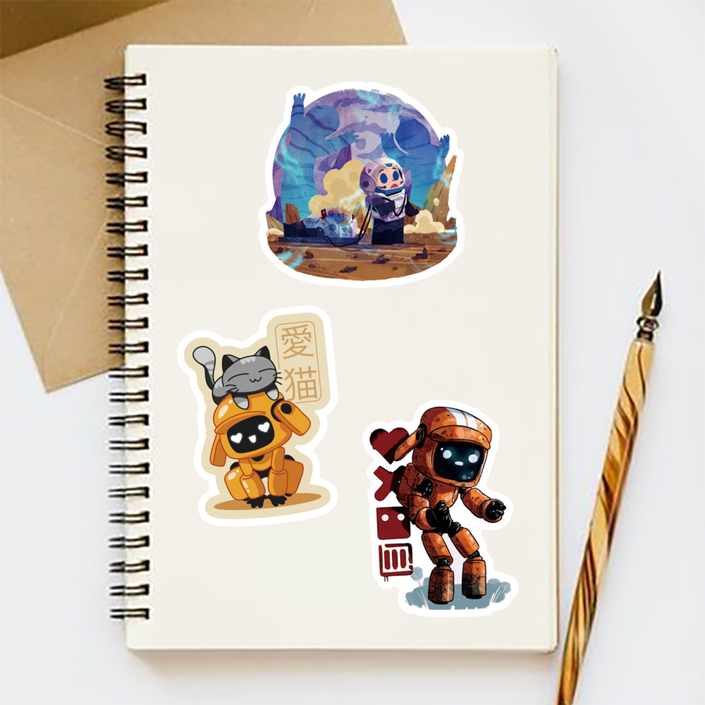 50pcs New Love Death And Robots Cartoon Graffiti Stickers Luggage Laptop Ipad Skateboard Guitar Car Sticker Wholesale