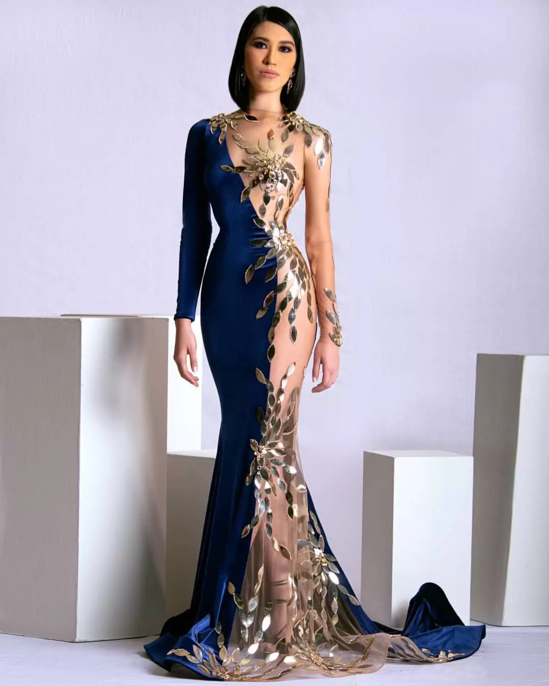 Aso Ebi Arabic Sparkly Sexy Evening Dresses Sheer Neck Prom Dressses Mermaid Veet Formal Party Bridesmaid Pageant Gowns 6660306