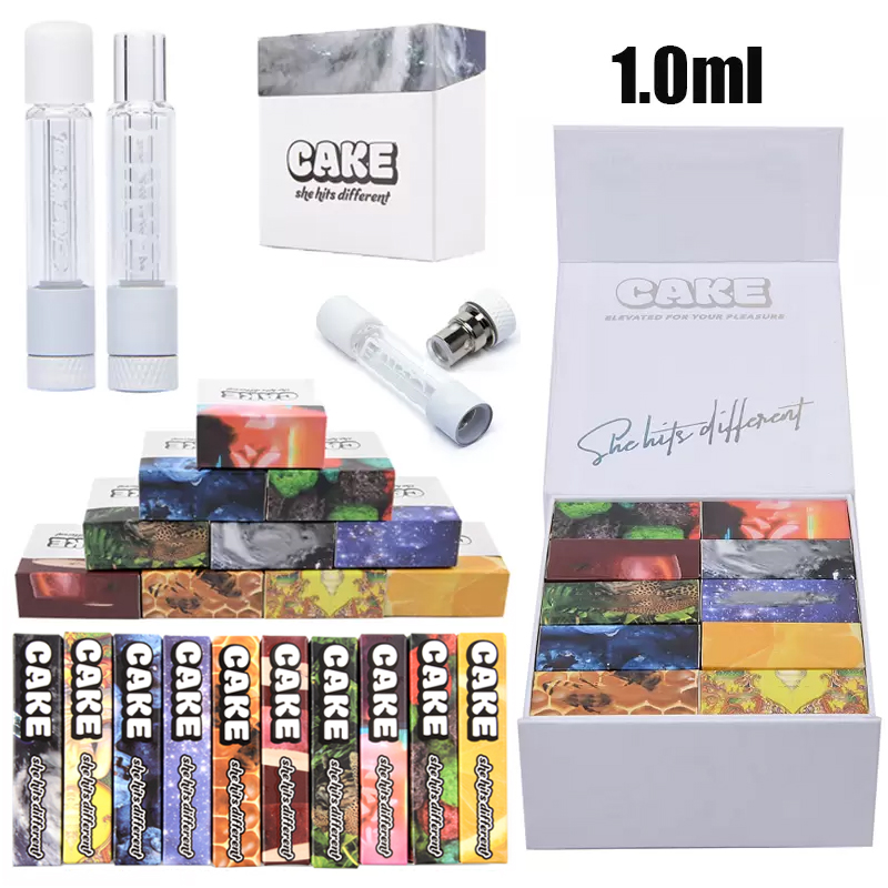 Cake Full Glass Atomizers Empty Vape Pen Carts 1.0ml Ceramic Coil Glass Tank Thick Oil Cartridges Wax Vaporizers 510 Thread E Cigarettes 10 Strains Available
Cake Full Glass Atomizers Empty Vape Pen Carts 1.0ml Ceramic Coil Glass Tank Thick Oil Cartridges Wax Vaporizers 510 Thread E Cigarettes 10 Strains Available