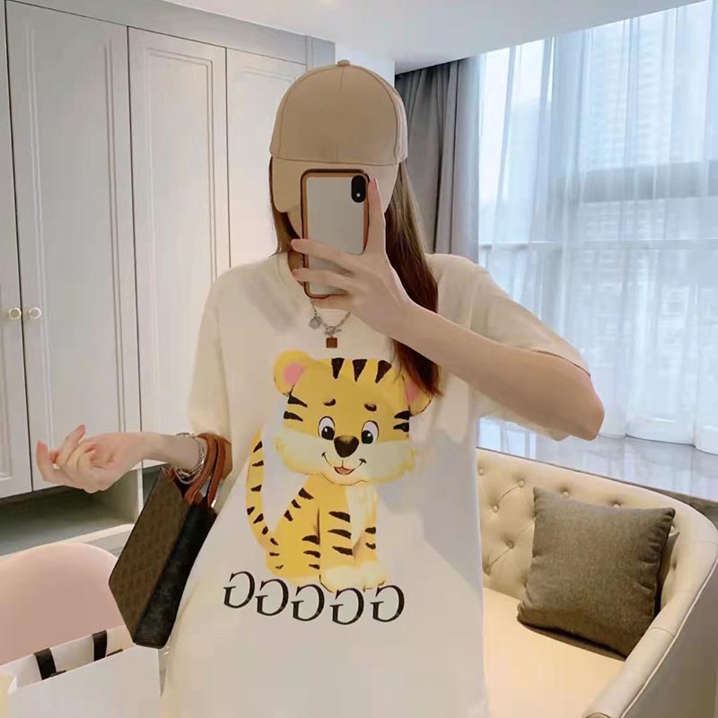 Women's T-Shirt Tiger Printed Long Cover Buttocks Short Sleeve Loose Pollover Crew Neck 2022 Summer Female's Clothing Comfortable White Black, Square towel
Women's T-Shirt Tiger Printed Long Cover Buttocks Short Sleeve Loose Pollover Crew Neck 2022 Summer Female's Clothing Comfortable White Black, Square towel
