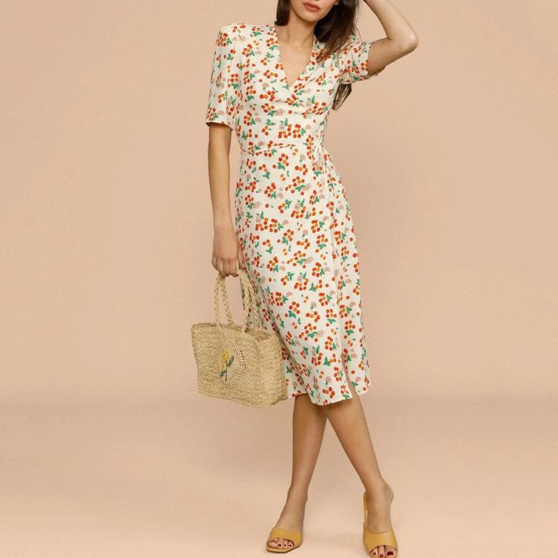 Party Dresses 2022 Female Clothing Fashion Print Short Sleeve Midi Dress V Neck Lacing Side Slitk Chic And Elegant Woman DressParty, Multicolor
Party Dresses 2022 Female Clothing Fashion Print Short Sleeve Midi Dress V Neck Lacing Side Slitk Chic And Elegant Woman DressParty, Multicolor