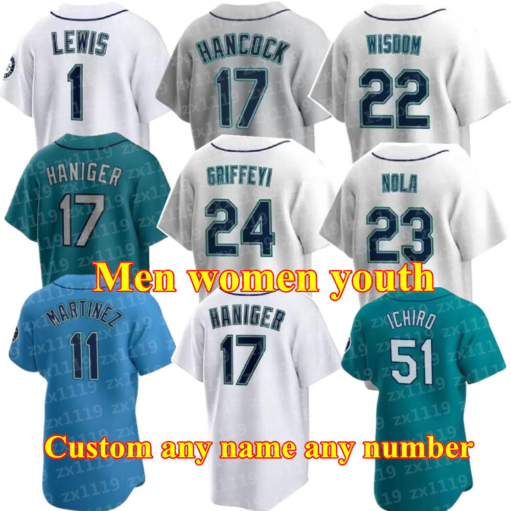 Men Women Youth Ken Griffey Jr. Seattle Baseball Jerseys 17 MITCH HANIGER SEATTLE KYLE SEAGER 23 TY FRANCE LUIS TORRENS JARRED KELENIC MARINERS EDGAR MARTíNEZ JERSEY, As pic
Men Women Youth Ken Griffey Jr. Seattle Baseball Jerseys 17 MITCH HANIGER SEATTLE KYLE SEAGER 23 TY FRANCE LUIS TORRENS JARRED KELENIC MARINERS EDGAR MARTíNEZ JERSEY, As pic
