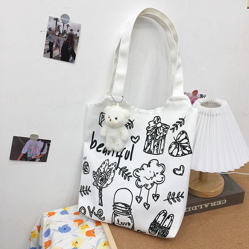 Duffel Bags Student Print Single Shoulder Bag Female Recreational Handbag Large Capacity Enclosure Canvas Shopping Travel 2022, 001
Duffel Bags Student Print Single Shoulder Bag Female Recreational Handbag Large Capacity Enclosure Canvas Shopping Travel 2022, 001