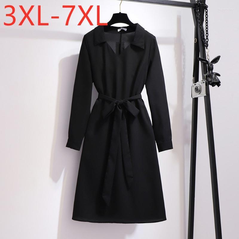 Plus Size Dresses Spring Autumn Ladies For Women Large Loose Casual Long Sleeve Black Belt Midi Shirt Dress 5XL 6XL 7XL Jasp22
Plus Size Dresses Spring Autumn Ladies For Women Large Loose Casual Long Sleeve Black Belt Midi Shirt Dress 5XL 6XL 7XL Jasp22