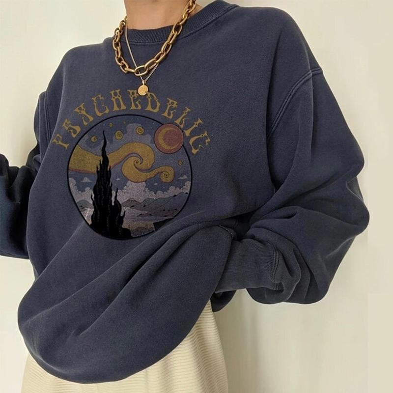Women' Hoodies & Sweatshirts Summer Women Print Streetwear Vintage Buses Oversized Harajuku Crewneck Tops Female Loose Drop-shoulder Pullov, Navy blue
Women' Hoodies & Sweatshirts Summer Women Print Streetwear Vintage Buses Oversized Harajuku Crewneck Tops Female Loose Drop-shoulder Pullov, Navy blue