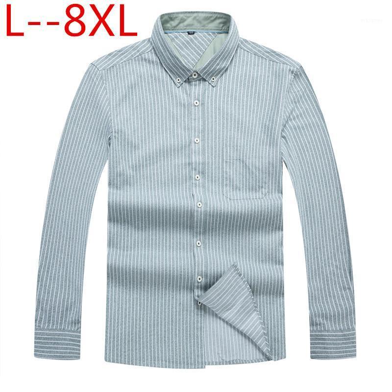 Men's Casual Shirts Plus Size 10XL 8XL 6XL Mens Business Long Sleeved Shirt Men Classic Striped Male Social Dress Outwear
Men's Casual Shirts Plus Size 10XL 8XL 6XL Mens Business Long Sleeved Shirt Men Classic Striped Male Social Dress Outwear