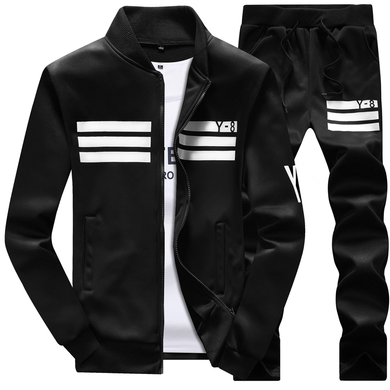 BOLUBAO Autumn Men Set Quality Fleece Sweatshirt + Pants Sporting Sweat Suits Mens Survetement Sportswear Male Tracksuit 220407