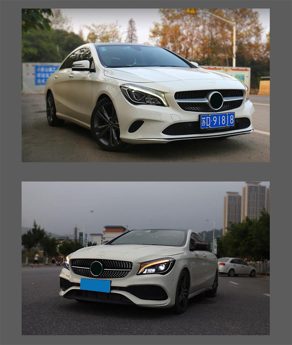 Car Lamp Daytime Running Lights Headlight For Benz W117 CLA LED Head light CLA200 2014-20 Auto Headlights Assembly