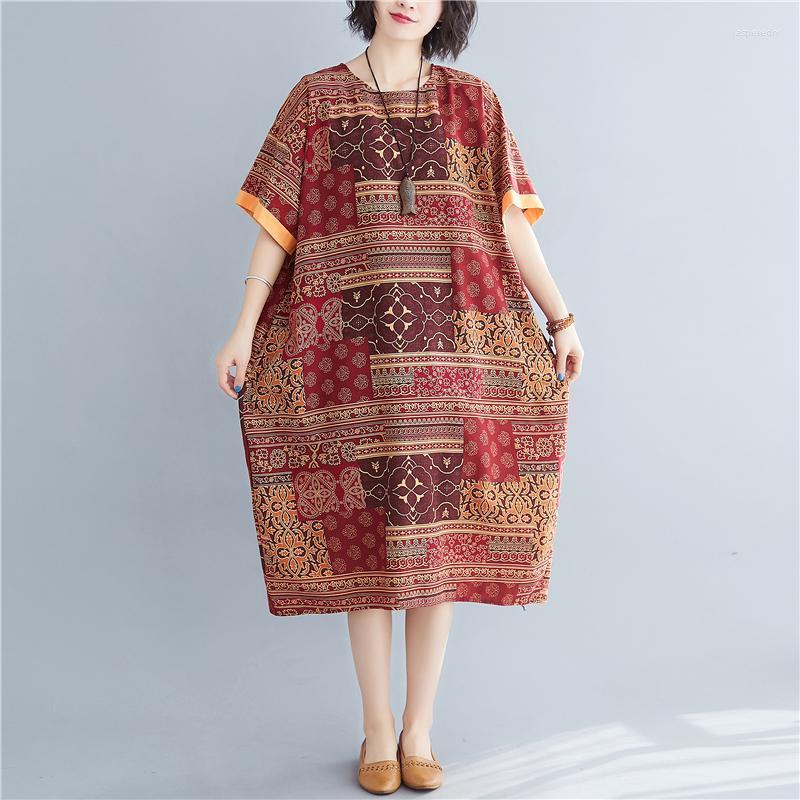 Plus Size Dresses Batwing Sleeve Loose Summer Dress Patchwork Print Floral Vintage 6XL Women Holiday Travel Casual Midi Jasp22, As picture
Plus Size Dresses Batwing Sleeve Loose Summer Dress Patchwork Print Floral Vintage 6XL Women Holiday Travel Casual Midi Jasp22, As picture