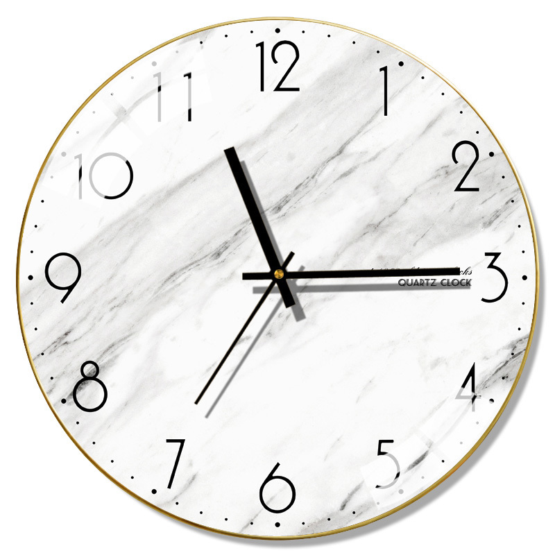 Large Glass Wall Clock Modern Design Kitchen Clock Living Room Creative Nordic Silent Bedroom Clocks Wall Home Decor Klok