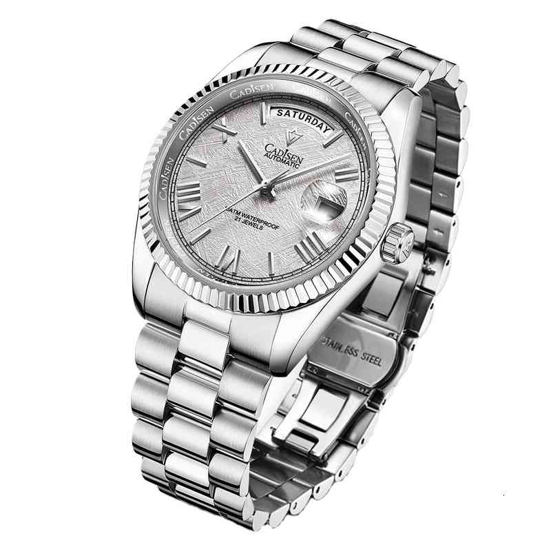 Wrist watch CADISEN 8185 Brand Fashion Men's Automatic Mechanical Watch 100m Waterproof Date Week Luxury Casual Watches, Gold
Wrist watch CADISEN 8185 Brand Fashion Men's Automatic Mechanical Watch 100m Waterproof Date Week Luxury Casual Watches, Gold