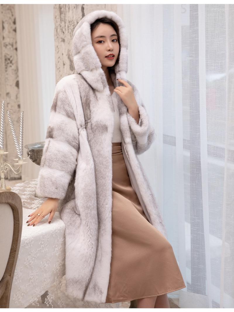 Women's Fur & Faux Genuine Mink Jacket X-long Real Coat Natural Color Lady's Garment With Hood Wholesale Retail OEM, As pic
Women's Fur & Faux Genuine Mink Jacket X-long Real Coat Natural Color Lady's Garment With Hood Wholesale Retail OEM, As pic