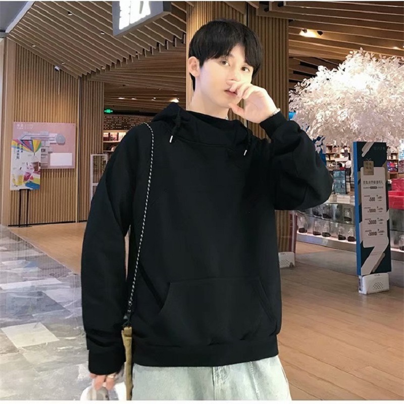 Hoodie Men's Wild Winter Students Korean Version of Loose Couple Men Women High Collar Plus Fleece Hooded Jacket Sweatshirts 220816