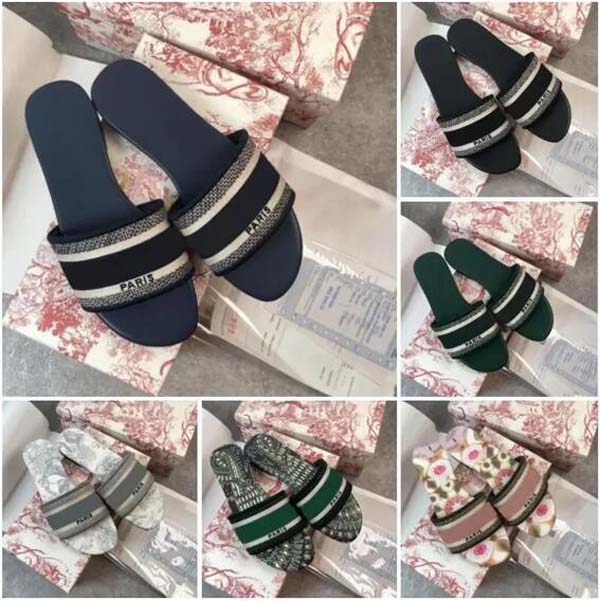 2022 dways Womens paris Sandals Slippers Embroidered Floral Brocade Girls Beach Flip Flops flat summer luxuries loafers Striped Oblique designer Slipper Slid, 11
2022 dways Womens paris Sandals Slippers Embroidered Floral Brocade Girls Beach Flip Flops flat summer luxuries loafers Striped Oblique designer Slipper Slid, 11