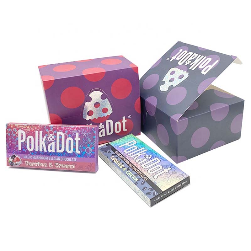 Official Polkadot Mushroom Chocolate Bar 4G 4Grams Packaging Boxes With Display Box QR Code Sticker 15 Flavor
Official Polkadot Mushroom Chocolate Bar 4G 4Grams Packaging Boxes With Display Box QR Code Sticker 15 Flavor