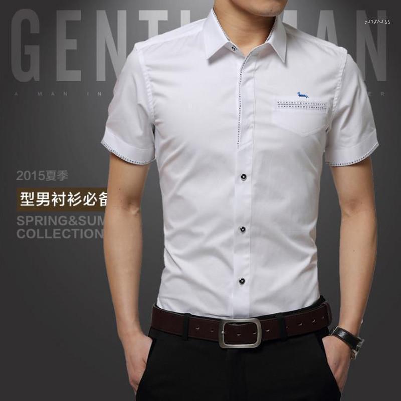 Men Summer Asia Size Solid Casual Short Sleeve Slim Fit Embroidery Harmont Soft Shirts Blaine Blouse Men's, White
Men Summer Asia Size Solid Casual Short Sleeve Slim Fit Embroidery Harmont Soft Shirts Blaine Blouse Men's, White