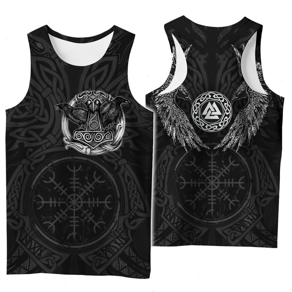 Viking Symbol Tattoo Top Raven 3d Printed Men Shirt Vest Harajuku Fashion Sleeveless T-shirt Summer Streetwear Unisex Tank Tops, Color8
Viking Symbol Tattoo Top Raven 3d Printed Men Shirt Vest Harajuku Fashion Sleeveless T-shirt Summer Streetwear Unisex Tank Tops, Color8
