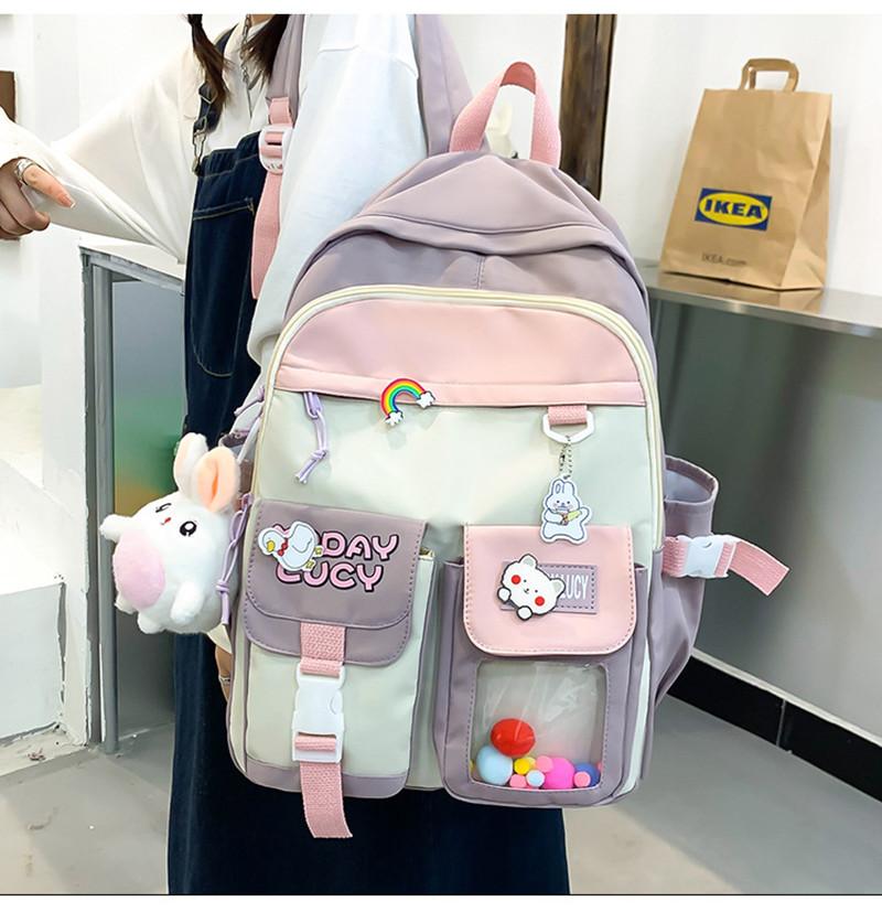 School Bags 2022 Preppy Japanese Women Waterproof Candy Colors Backpacks Fancy High For Teenage Girl Cute Travel Rucksack, Only-bag
School Bags 2022 Preppy Japanese Women Waterproof Candy Colors Backpacks Fancy High For Teenage Girl Cute Travel Rucksack, Only-bag