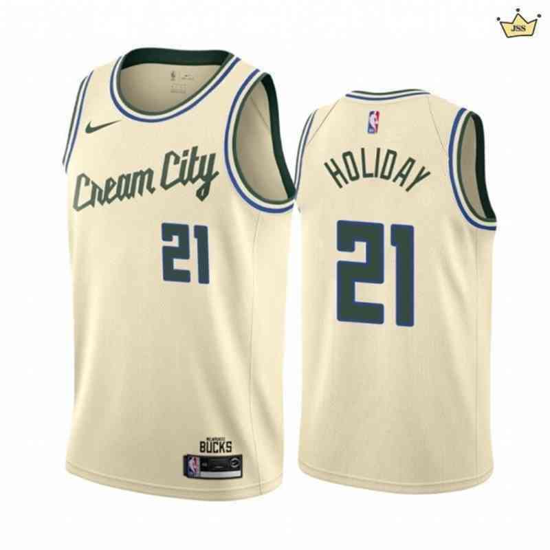 Sublimation Men's Cream City #21 Jrue Holiday Jersey 2019/20 Finished Jersey, Picture show
Sublimation Men's Cream City #21 Jrue Holiday Jersey 2019/20 Finished Jersey, Picture show