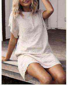 Plus SIze 5XL Cotton Linen Women' Dress White Loose O-neck Short Sleeve Casual Dress Female Summer Fashion Soft Ladies Clothes G220412, Black
Plus SIze 5XL Cotton Linen Women' Dress White Loose O-neck Short Sleeve Casual Dress Female Summer Fashion Soft Ladies Clothes G220412, Black