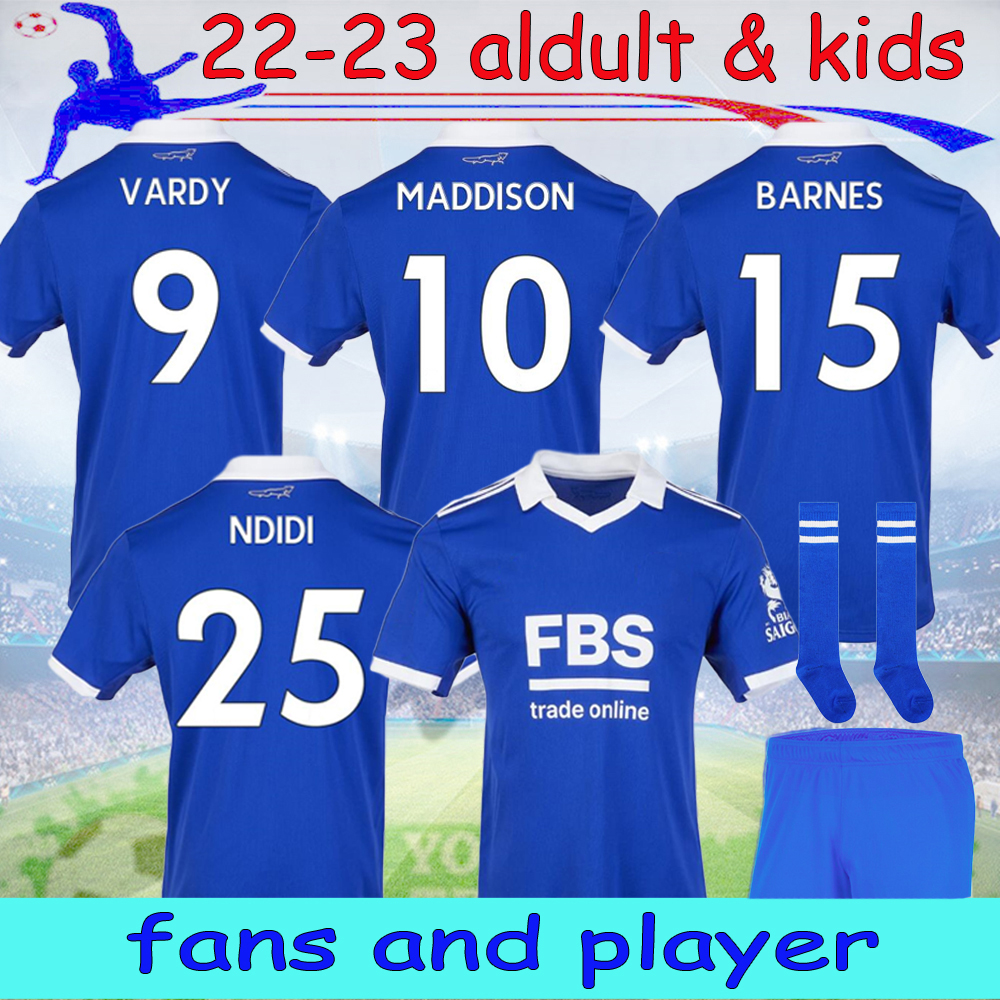 22 23 Leicester VARDY City home Soccer Jerseys MADDISON 2022 2023 BARNES TIELEMANS AYOZE DAKA LOOKMAN IHEANACHO Mens Player Football Shirt kids kit set, 22/23 home fans
22 23 Leicester VARDY City home Soccer Jerseys MADDISON 2022 2023 BARNES TIELEMANS AYOZE DAKA LOOKMAN IHEANACHO Mens Player Football Shirt kids kit set, 22/23 home fans