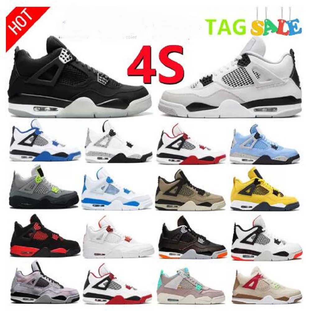 Woman Man 4s High 4 basketball shoes shoe University Blue white oreo red thunder black cat cool grey tour yellow noir Guava Ice mens women sports sneakers, Color 33
Woman Man 4s High 4 basketball shoes shoe University Blue white oreo red thunder black cat cool grey tour yellow noir Guava Ice mens women sports sneakers, Color 33