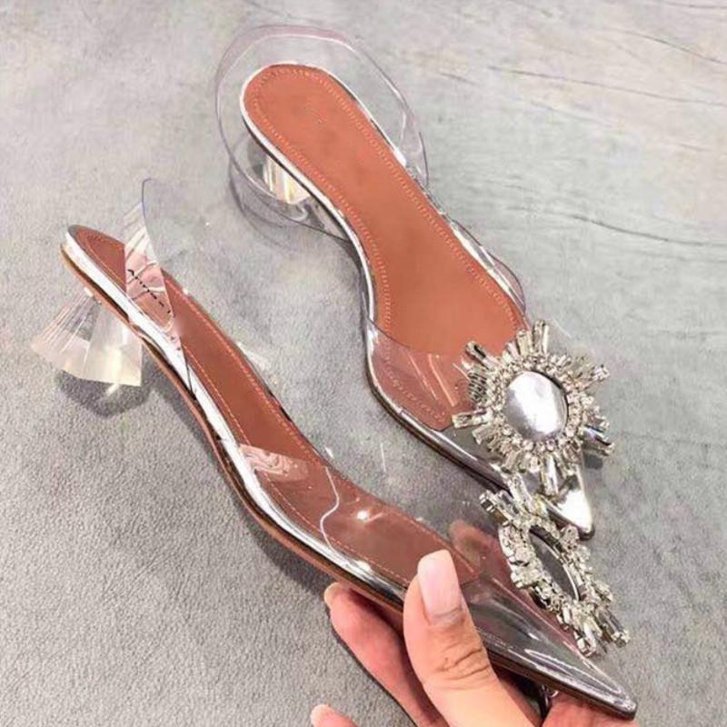Sandals Transparent PVC Women Pointed Clear Crystal Cup High Heel Stilettos Sexy Pumps Summer Shoes Peep Toe Size 45Sandals, Heel height 10cm
Sandals Transparent PVC Women Pointed Clear Crystal Cup High Heel Stilettos Sexy Pumps Summer Shoes Peep Toe Size 45Sandals, Heel height 10cm