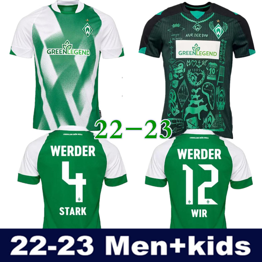 22 23 Werder Bremen Home SOCCER JERSEY Marvin Ducksch Leonardo Bittencourt BLACK GREEN How FOOTBALL SHIRTS TOP THAILAND QUALITY Men, 22-23 home
22 23 Werder Bremen Home SOCCER JERSEY Marvin Ducksch Leonardo Bittencourt BLACK GREEN How FOOTBALL SHIRTS TOP THAILAND QUALITY Men, 22-23 home