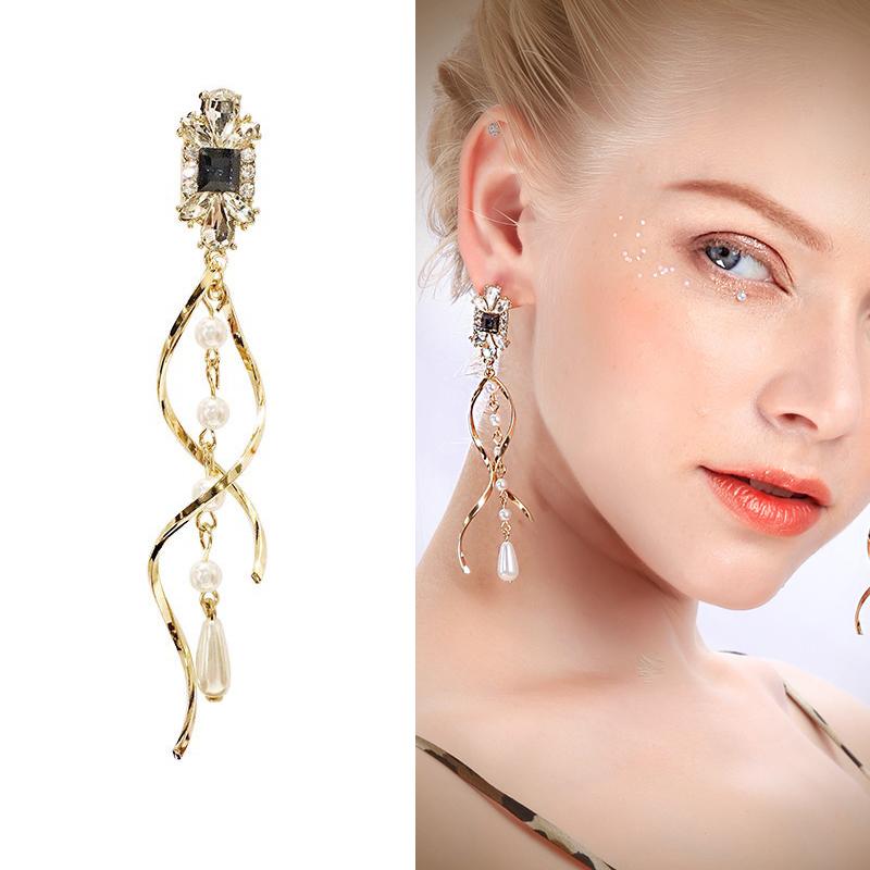 Clip-on & Screw Back Baroque Water Drop Pearls Clip Earrings No Pierced Hole Elegant Curve Line Long On Without Piercing For Women
Clip-on & Screw Back Baroque Water Drop Pearls Clip Earrings No Pierced Hole Elegant Curve Line Long On Without Piercing For Women