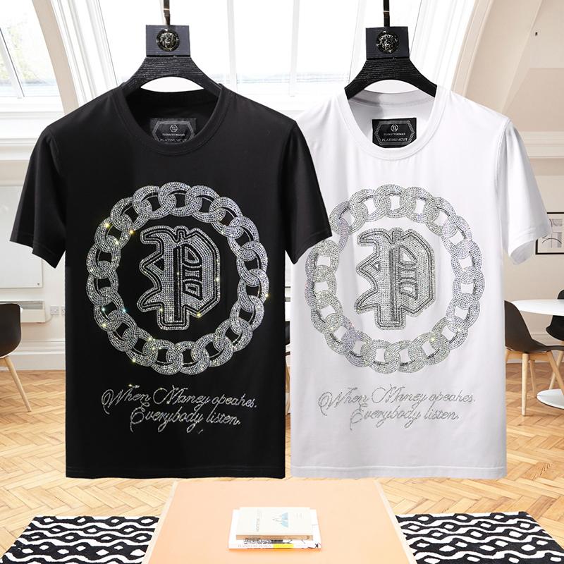 Men's T-Shirts Short-sleeved T-shirt Men Color Diamond Youth Skull Drilling European Station Tide Brand Mercerized Cotton ShirtMen's Men'sMe, Black
Men's T-Shirts Short-sleeved T-shirt Men Color Diamond Youth Skull Drilling European Station Tide Brand Mercerized Cotton ShirtMen's Men'sMe, Black