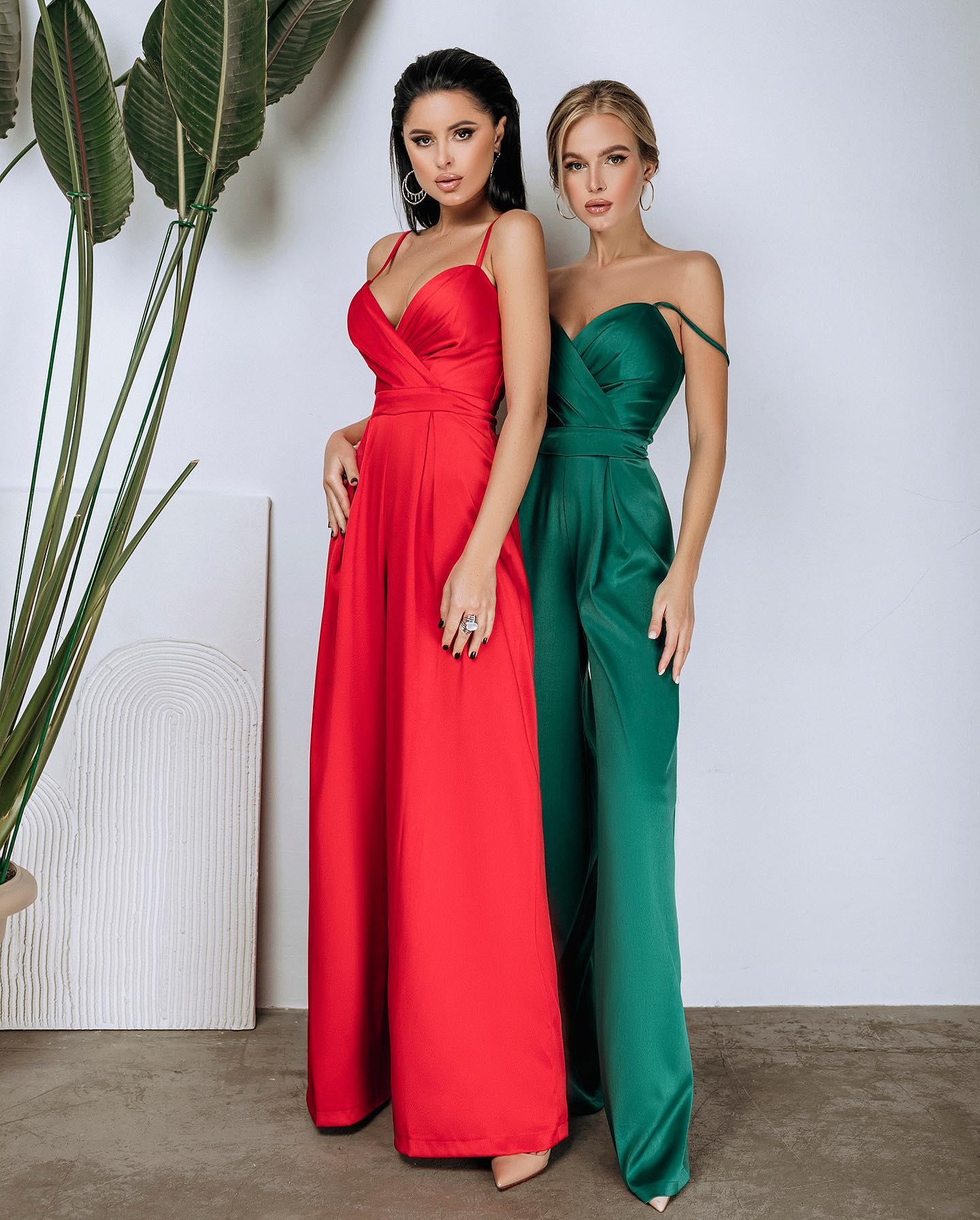 Hunter Green Evening Jumpsuit Dresses 2022 Sexy Spaghetti Backless Summer Holiday Beach Prom Reception Party Engagement Pant Suit