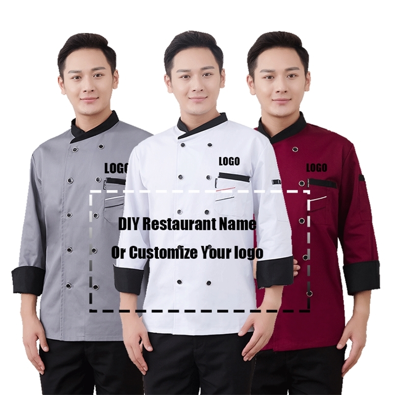 Custom Chef Jacket Catering Autumn Tunic Work Wear Clothes Hat Restaurant Uniforrms Coat Botton Women Kitchen Cook Clothing 220722, Red
Custom Chef Jacket Catering Autumn Tunic Work Wear Clothes Hat Restaurant Uniforrms Coat Botton Women Kitchen Cook Clothing 220722, Red