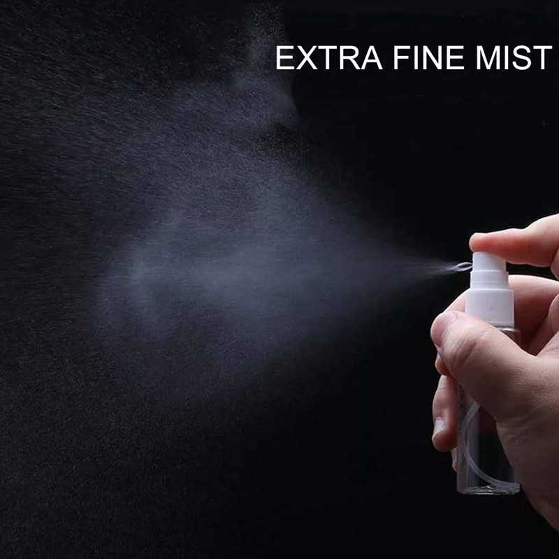 36Pcs 30Ml/1Oz Mini Fine Mist Spray Bottles Portable Refillable Small Empty Clear Plastic Travel Perfume Cosmetics Containers 220711