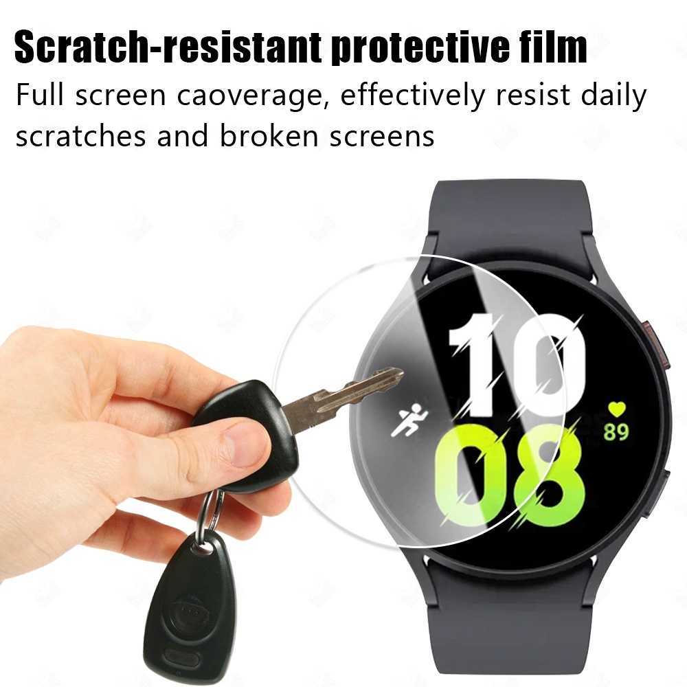 10PCS For Samsung Galaxy Watch 5 Pro 45MM 44MM 40MM Tempered Glass Screen Protector Smart Watch Clear HD AntiScratch Protection F