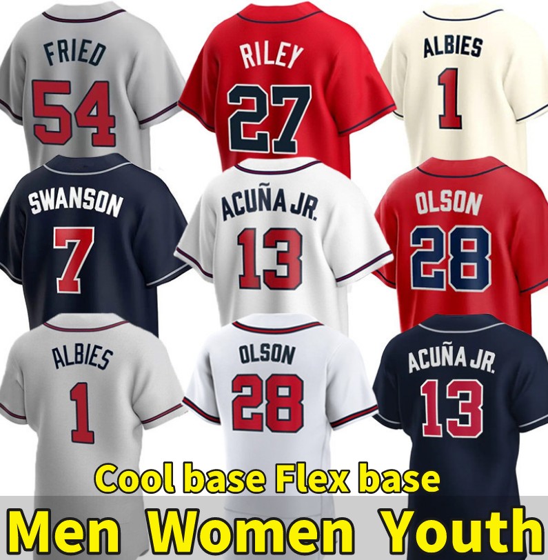 27 Austin Riley 28 Matt Olson Baseball Jerseys 13 Ronald Acuna Jr. 7 Dansby Swanson 1 Ozzie Albies 10 Chipper Jones 54 Max Fried 14 Adam Duvall 8 Eddie Rosario Custom, Youth color 1
27 Austin Riley 28 Matt Olson Baseball Jerseys 13 Ronald Acuna Jr. 7 Dansby Swanson 1 Ozzie Albies 10 Chipper Jones 54 Max Fried 14 Adam Duvall 8 Eddie Rosario Custom, Youth color 1