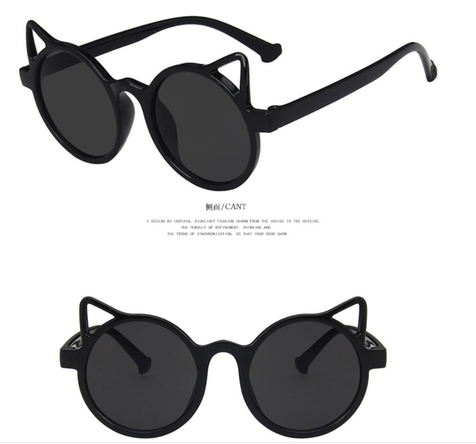 summer Children sunglasses personality small face cute cat ears princess baby sunshade EYEglasses girls and boys Uv kid fashion eyewear Personality GO