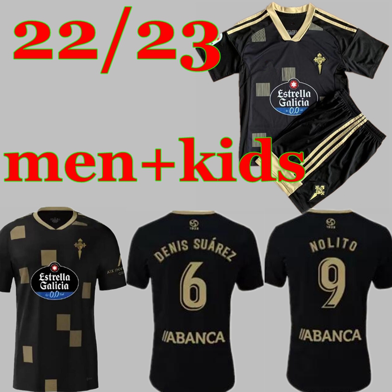 22 23 Celta de Vigo Soccer Jerseys IAGO ASPAS 2022 2023 FRANCO CERVI S.MINA BRAIS MENDEZ HUGO MALLO NOLITO Football Shirt Mens Jersey kids kit, Black
22 23 Celta de Vigo Soccer Jerseys IAGO ASPAS 2022 2023 FRANCO CERVI S.MINA BRAIS MENDEZ HUGO MALLO NOLITO Football Shirt Mens Jersey kids kit, Black