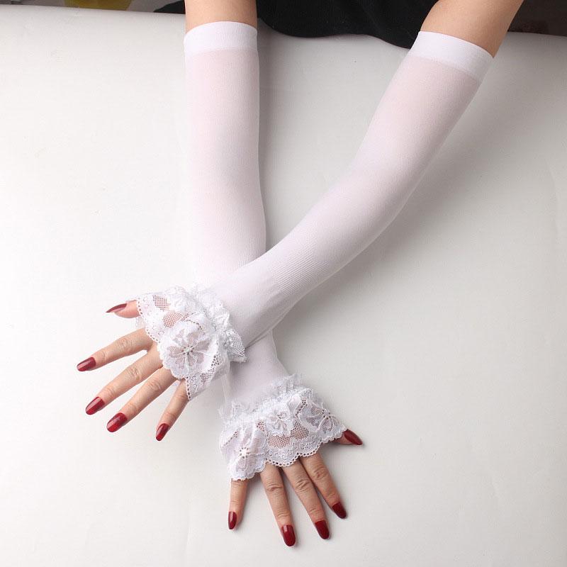 Elbow & Knee Pads Summer Lace Driving Arm Sleeve Gloves Sunscreen Long Fingerless Mittens Covered Elastic Sexy Women Wrist
Elbow & Knee Pads Summer Lace Driving Arm Sleeve Gloves Sunscreen Long Fingerless Mittens Covered Elastic Sexy Women Wrist