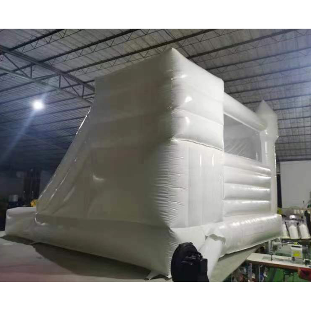 Commercial Wedding White Bounce House Inflatable Bouncer With Slide And Ball Pit Pool Bouncy Castle For Party