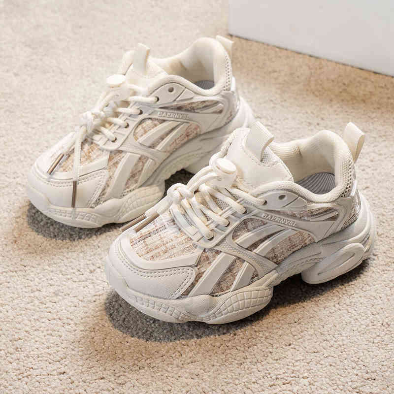 26-37 Fashion Kids Girl Basketball Shoes for Kids Tennis Shoes Winter Youth Children's Sneakers Platform Boots Toddler Boy Shoes G220422