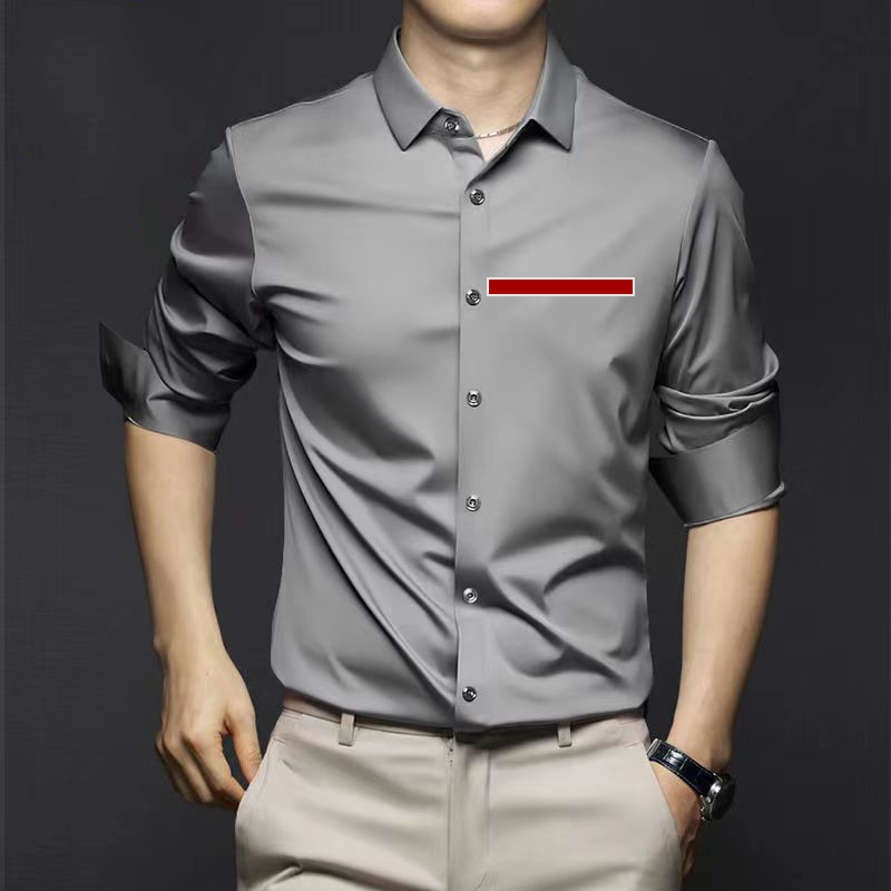 Casual Mens Shirts Designer Polos Long Sleeve Autumn Spring Man Shirt Tops Breathable Ice Silk M7N0, Black2;red stripe
Casual Mens Shirts Designer Polos Long Sleeve Autumn Spring Man Shirt Tops Breathable Ice Silk M7N0, Black2;red stripe