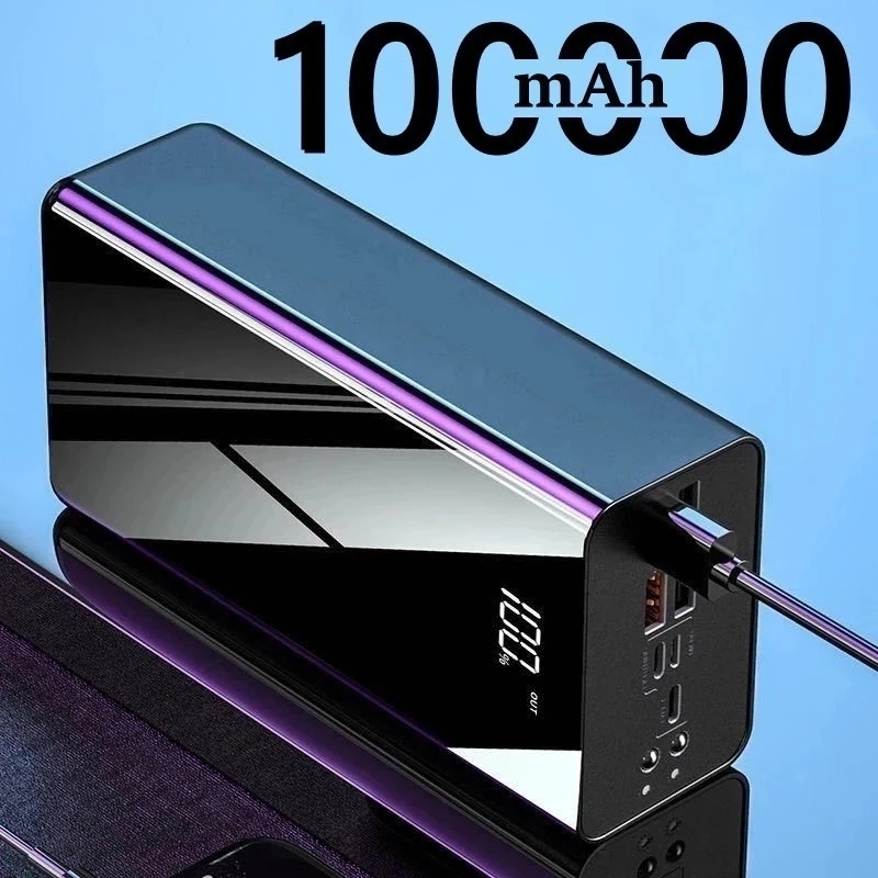 Batteries 100000mAh Power Bank For Xiaomi Huawei iPhone Samsung Powerbank USB PoverBank Portable Charger External Battery Pack
Batteries 100000mAh Power Bank For Xiaomi Huawei iPhone Samsung Powerbank USB PoverBank Portable Charger External Battery Pack